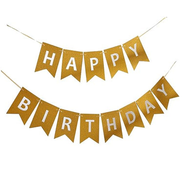 Paper banner Happy birthday